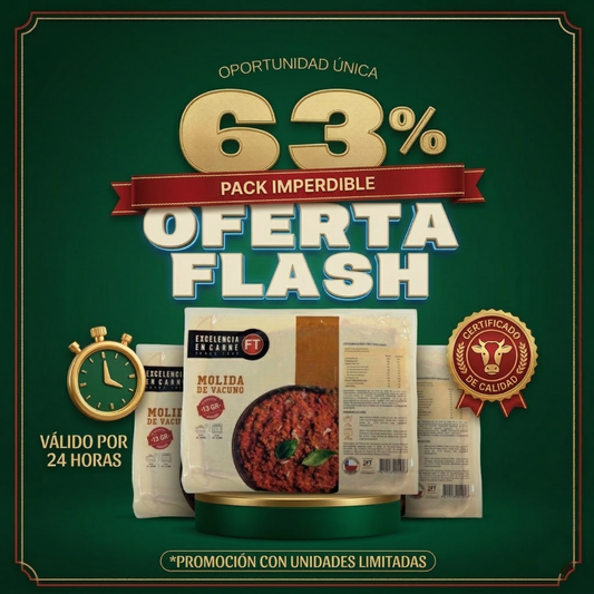 Pack 2 Molida de Vacuno, 500g (MAX 1 UN)