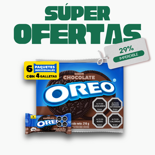 Oreo Chocolate pack 6, 216g