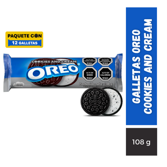 Galletas Oreo Cookies And Cream, 108g