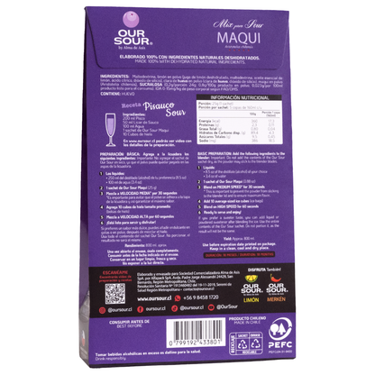 Sour Deshidratado Maqui En Polvo Our Sour, 2u
