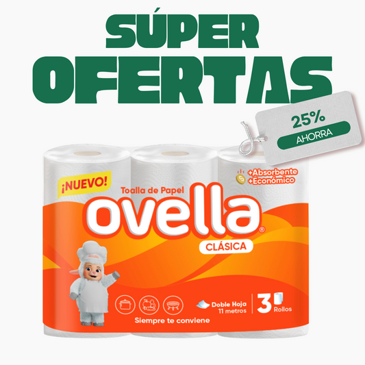Toalla de papel Ovella 3x11m