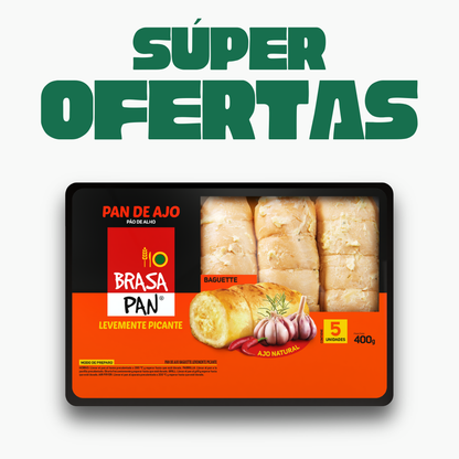 Pan De Ajo Levemente Picante Brasa Pan, 400g