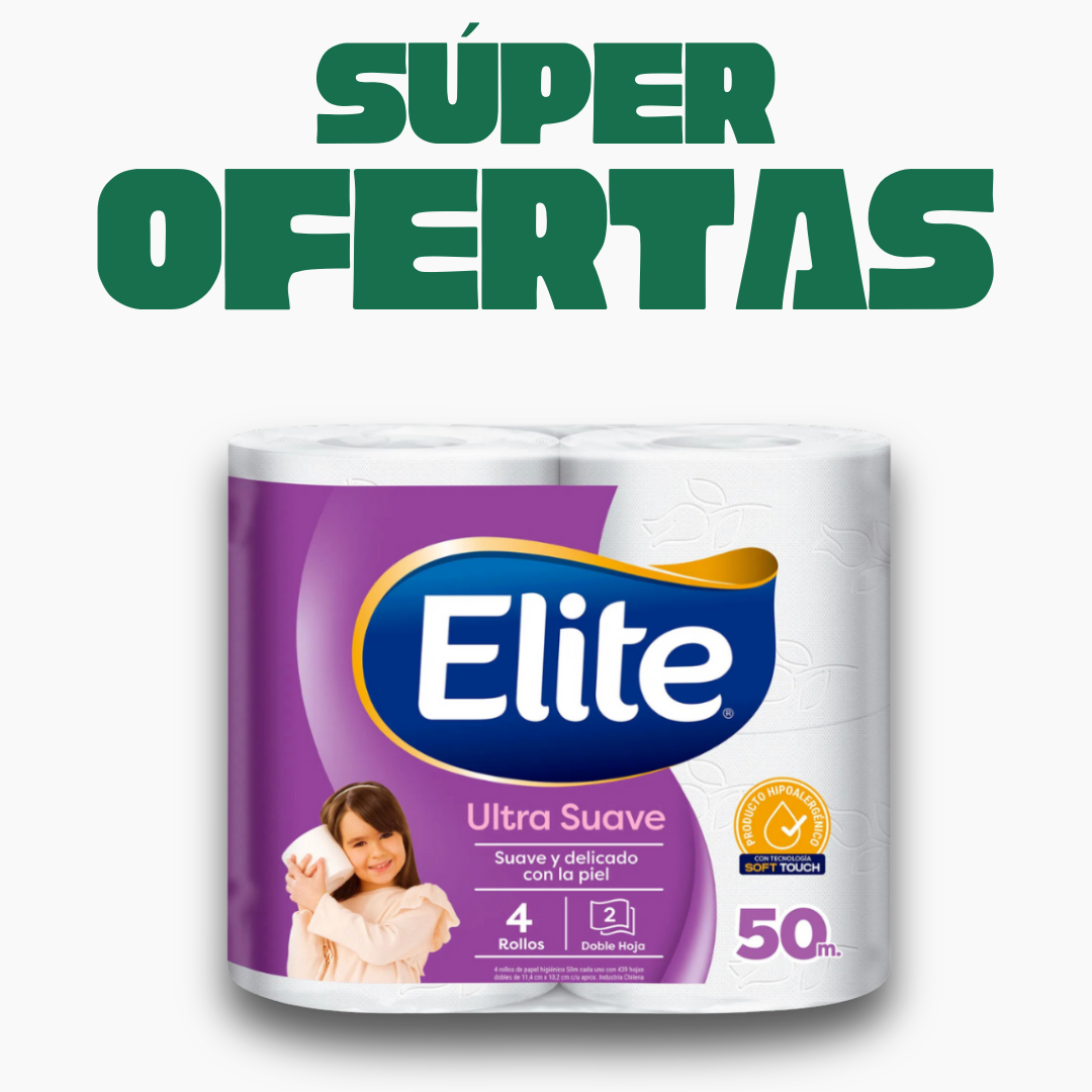 Papel Higienico Elite, 4x50m
