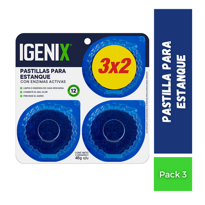 Pastillas Para Estanque Igenix 3x2