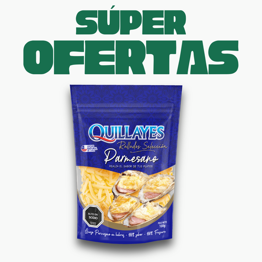Queso Rallado Parmesano Seleccion Quillayes, 100g