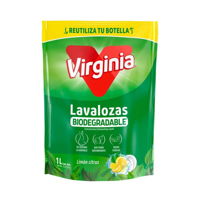 Lavaloza Limón Virginia Recarga, 1L