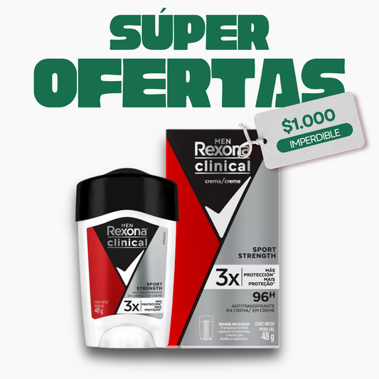 Rexona Clinical Sport Strength Hombre, 48g