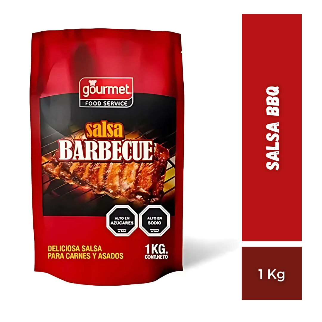 Salsa BBQ Gourmet bolsa, 1Kg