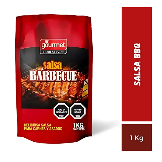 Salsa BBQ Gourmet bolsa, 1Kg
