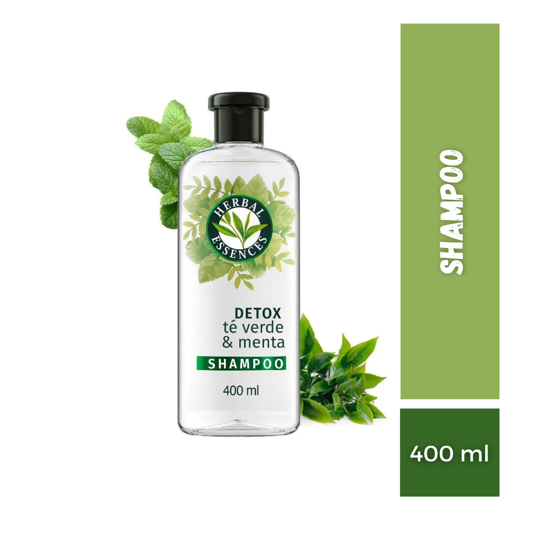 Shampoo Té Verde y Menta Herbal Essences, 400ml