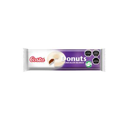 Galleta Donuts Chocolate Blanco, 100g