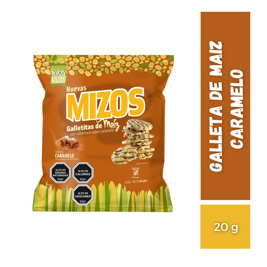 Galleta de Maíz Caramelo Mizos, 25g