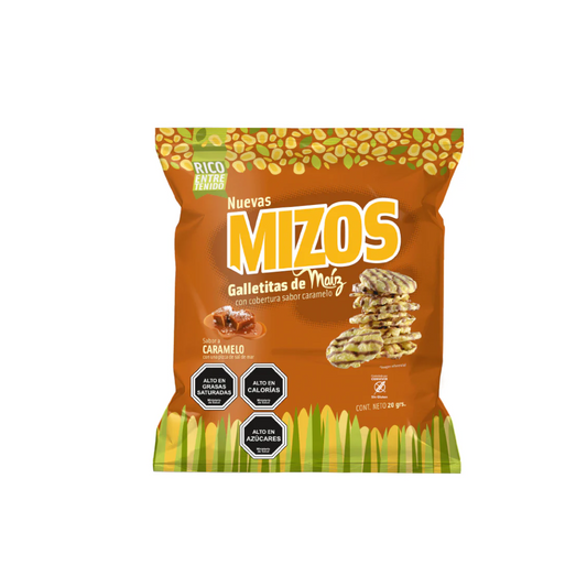 Galleta de Maíz Caramelo Mizos, 25g