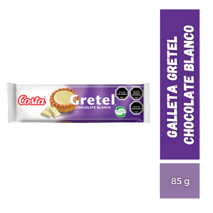 Galleta Gretel Chocolate Blanco, 85g