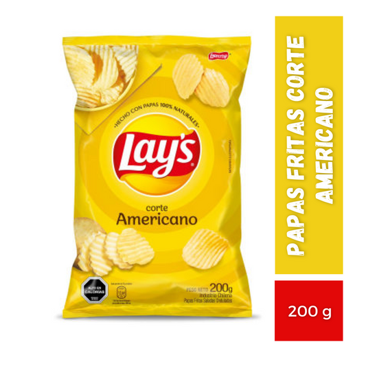 Papas fritas corte americano 200g Lays