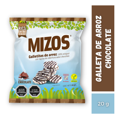 Galleta de Arroz Mizos Chocolate, 20g